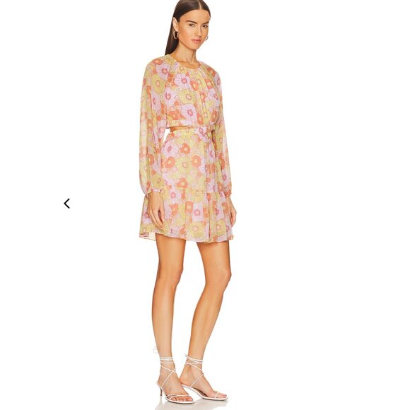 Steve Madden Dresses & Skirts - Steve Madden Women's" Retro Cadi" Open Back Mini Dress In Pink Multi - X-Small